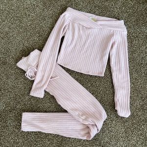 Crop Top and High waisted Legging set